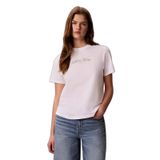 Kadın Normal Kesim Yuvarlak Yakalı Logo Baskılı Pamuklu Kısa Kollu Beyaz T-Shirt LV047G804G-YAF