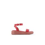 Kadın Normal Taban Bantlı Bagcığı Tokalı Bej Sandalet X3P784 XN268-COR/BEJ