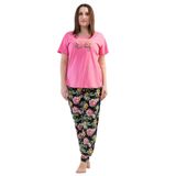 Kadın O. Büyük Beden Kısa Kol Pijama Takım, 201105