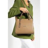 Kadın Omuz Çantası 30*25 cm Kutu Model Çapraz Askılı Postacı Çanta Mega Çanta Business Kol Çantası - 30 x 25 cm - Vizon
