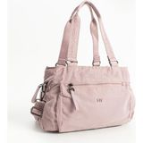 Kadın Omuz Çantası Çapraz Askılı Postacı Bayan Çantası 25*33 cm Içi Astarlı Hafif Poliamid Kumaş - 25 x 33 cm - Pembe