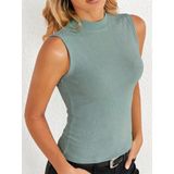 Kadın Omuzlardan Açık Balıkçı Yaka Kaşkorse Bluz - Yeşil / L-Xl
