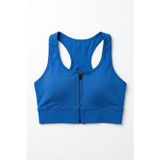 Kadın Ön Fermuarlı Pedli Toparlayıcı Destekli Sporcu Sütyeni Bralette