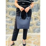 Kadın Orijinal Just Polo Yeni Sezon Büyük Boy Yumuşak Deri Lüks El Çantası Shopper - Lacivert