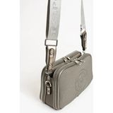 Kadın Orijinal Just Polo Yeni Sezon Lakos Kumaş Lüks Omuz Çantası Shoulder Bag 16 x 26 cm - Gri
