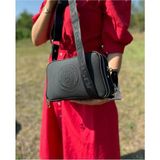 Kadın Orijinal Just Polo Yeni Sezon Lakos Kumaş Lüks Omuz Çantası Shoulder Bag 16 x 26 cm - Siyah