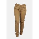 Kadın Örme Kumaş Normal Bel Kısa Paça Düz Model Kahverengi Pantolon WF3166T3045-71320