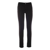 Kadın Örme Kumaş Normal Bel Kısa Paça Düz Model Siyah Pantolon WF3166T3045-22222
