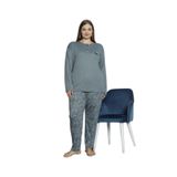Kadın Orta Yaş ve Üzeri Regular Yüksek Kalite Büyük Beden Pamuk Anne Pijama Takımı 4550