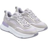 Kadın Ortopedik Sneaker, Kalın Tabanlı Platform Ayakkabı, 3 cm Taban Yüksekliği Çift Bağcıklı Tam Kalıp Günlük Yürüyüş (Gri, EU Ayakkabı Beden Sistemi, Yetişkin, Kadın, Sayısal, Geniş, 36)