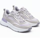 Kadın Ortopedik Sneaker, Kalın Tabanlı Platform Ayakkabı, 3 cm Taban Yüksekliği Çift Bağcıklı Tam Kalıp Günlük Yürüyüş