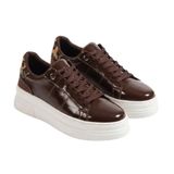 Kadın Ortopedik Spor Ayakkabı Rugan Sneaker Topuk Dikenine Karşı Özel İç Taban Günlük Rahat Bağcıklı Topuk Tam Kalıp (Kahverengi, EU Ayakkabı Beden Sistemi, Yetişkin, Kadın, Sayısal, Orta, 36)