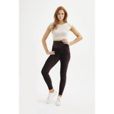 Kadın Oversize Büyük Beden French Veleour Kadife Fitilli Bordo Tayt