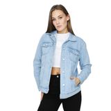 Kadın Oversize Denim Ceket Açık Mavi 38