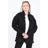 Kadın Oversize Jean Gömlek Siyah