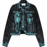 Kadın Oversize Kısa Ceket - Siyah - L