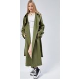 Kadın Oversize Kuşaklı Trençkot