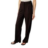 Kadın Oversize Palazzo Pantolon PANTOLON-001 Kahverengi L
