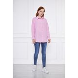 Kadın Oversize Uzun Basic Gömlek - Fuşya - 38