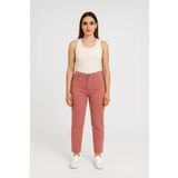 Kadın Paçası Püskül Detaylı Jean Pantolon Pembe