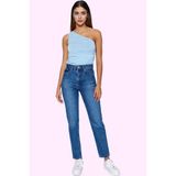 Kadın Pamuk Denim Mom Jean Pantolon Yüksek Bel Regular Boy Günlük Kullanım Kaliteli Malzeme
