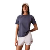 Kadın Pamuklu Bisiklet Yaka Kısa Kollu Mavi T-Shirt LV147C857G-XL7