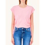 Kadın Pamuklu Dokuma Kumaş Marka Logolu Pembe T-Shirt MA4342J6308-32010