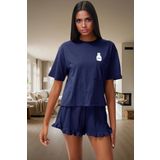 Kadın Pamuklu Örme Pijama Takımı Yazlık Kısa Şortlu Rahat Tasarım Ve Şık Mükemmel Uyum