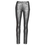 Kadın Pamuklu Parıltılı Skinny Fit Normal Belli Gri Pantolon 6H2J20 2DB2Z-662