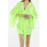 Kadın Pareo Kaftan Sabahlık Dantelli YEŞİL