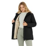 Kadın Parka Kışlık – Kürklü İç Astarlı Parka Mont, Rüzgar Geçirmez & Su Geçirmez, Kapüşonlu, Fermuarlı, Cepli, Günlük Kullanım