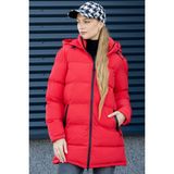 Kadın Paula Premıum Puffer Mont - Kırmızı - XS
