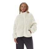 Kadın Peluş Tam Fermuarlı Cepli Sherpa Kuzu Kumaş Oversize Peluş Polar Sweatshirt