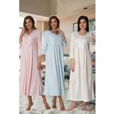 Kadın Pembe Hamile Lohusa Gecelik (Pembe/L)-DS3012EF-86D0018320013
