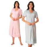 Kadın Pembe Hamile Lohusa Gecelik, S, EFW8023EF-869BST0011141