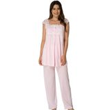 Kadın Pembe Hamile Lohusa Pijama Takımı, 2XL, PIJEFF2303-869DST0018482
