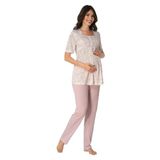 Kadın Pembe Hamile Lohusa Pijama Takımı (Pembe / 2XL)-Effortt8012-19804IGP27168098