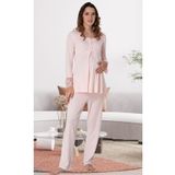 Kadın Pembe Uzun Kollu Hamile Lohusa Pijama Takımı Effort, S, Effortt9042-19804IGP2716949