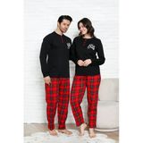Kadın Pijama Takımı - Ekose Altlı- Eş Versiyonlu -12581