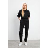Kadın Pike Jogging Pantolon - Siyah SİYAH