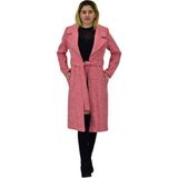 Kadın Pıtırcık Uzun Kaşe Kaban BGL-ST04121 - Nar Çiçeği - 38