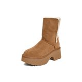 Kadın Platform EVA Tabanlı Çift Yüzlü Uzun Deri Taba Bot & Bootie 1171533-CHESTNUT