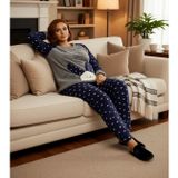 Kadın Polar Tavşan Desenli Kışlık Pijama Takımı Fonksiyonel Dayanıklı Kaliteli Konforlu Şık