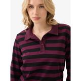 Kadın Polo Yaka T-Shirt 60583 - Siyah - XS