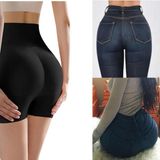 Kadın Popo Dolgulu Korse Pop Up Dolgunlaştırıcı Kalça Şekillendirici Toparlayıcı Yüksek Bel Korse - 2XL - Siyah - Karbon