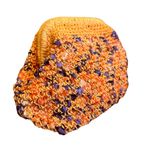 Kadın Pörtföy El Çantası Clutch Turuncu Çanta Parti Dügün Gece Çantası Handmade Straw Bag Metallic Orange Raffia Bag Pouch Bag