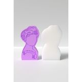 Kadın Portresi Mum Silikon Kalıp - Kadın Resmi Mum Silikon Kalıp, Mum Yapım Malzemeleri 10 x 5.5 cm - 1 Adet