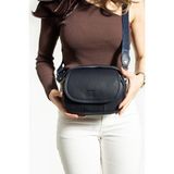 Kadın Postacı Çanta 24*19 cm Suni Deri Çapraz Askılı Omuz Çantası Mega Çanta Kapaklı Model - 24 x 19 cm - Lacivert