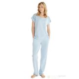 Kadın Premium Kısa Kol Mavi Pijama Takımı C6T4N8O15 MAVİ M