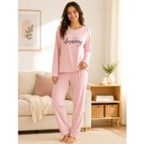 Kadın Pudra Pijama Takımı